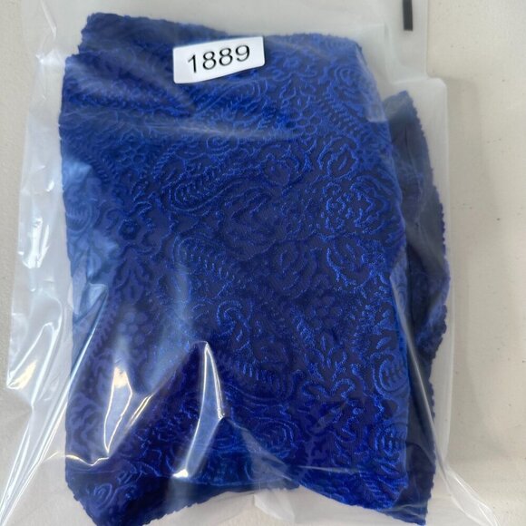 Loft Velvet Burnout Puff Sleeve Blouse Blue Mosaic Size XS - Picture 9 of 9